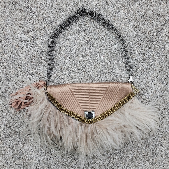 Lanvin Feathered Ouloulette Clutch Bag - Picture 4 of 15